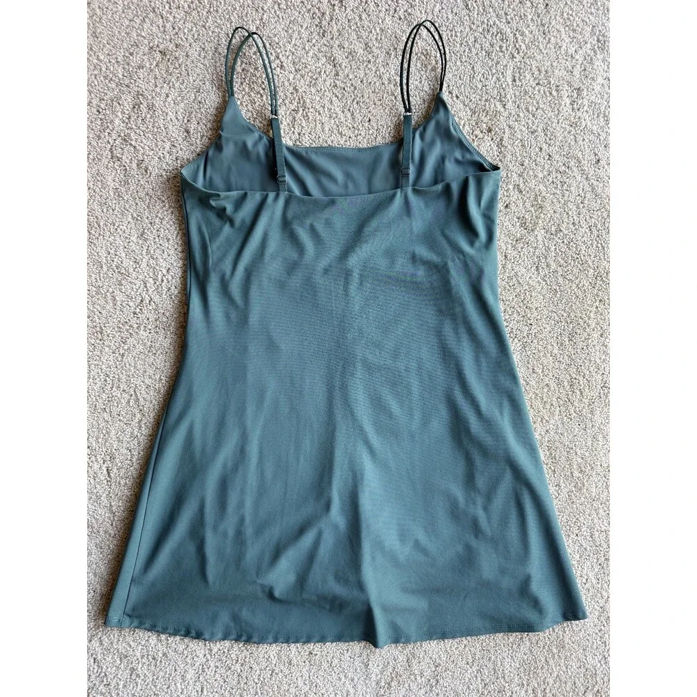 Abercrombie & Fitch Mini Dress Green Built In Romper Strappy Women’s M - Picture 6 of 7